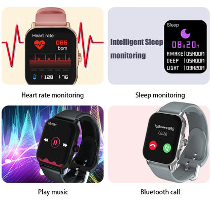 New Smart Watch For Men Women Gift Full Touch Screen Sport Fitness Watches BT Call Digital Smartwatch Wristwatch