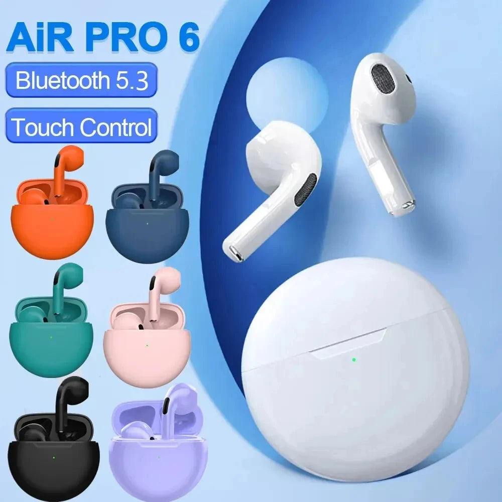 Wireless Bluetooth Headset 5.3 Headphone Mini Earphone with Mic Charging Box for Smartphone Earbuds